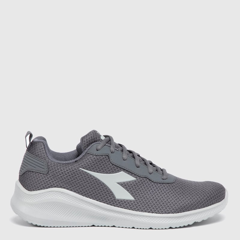 Diadora Robin 3 – Running Homme, Gris/bleu, Plusieurs Pointures (39-47)