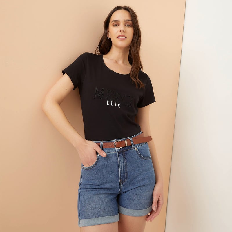 ELLE - Polo 100% Algodón Mujer Elle