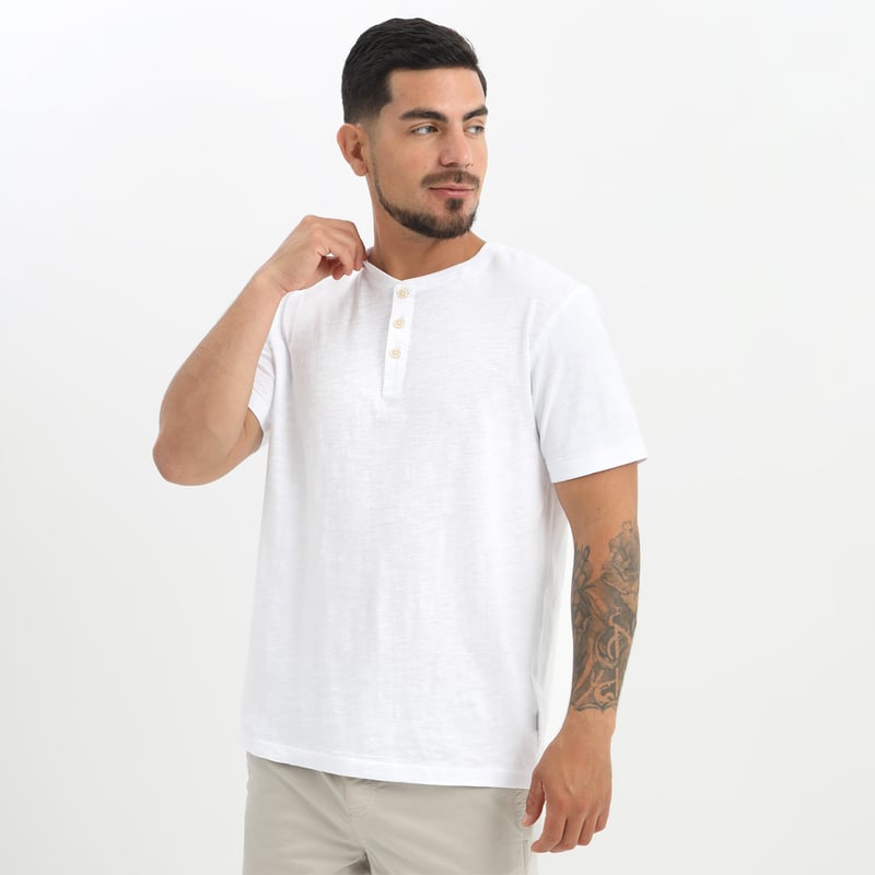 GENERICO Polera De Algodón Unisex Manga Corta Dogo Premium - Rojo