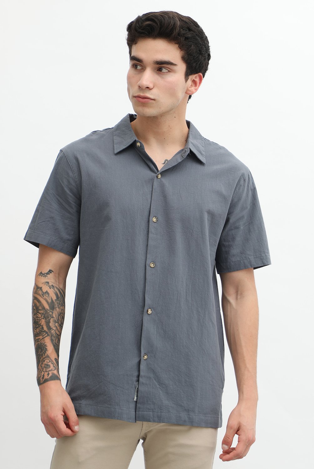 Muscularfit Camisas Casuales De Manga Corta Para Hombre, Color Sólido, Cuello Redondo, Camiseta De Verano, Básica, De Aspecto Diario, Ligera, Para Trabajo, #01 Verde Ejército