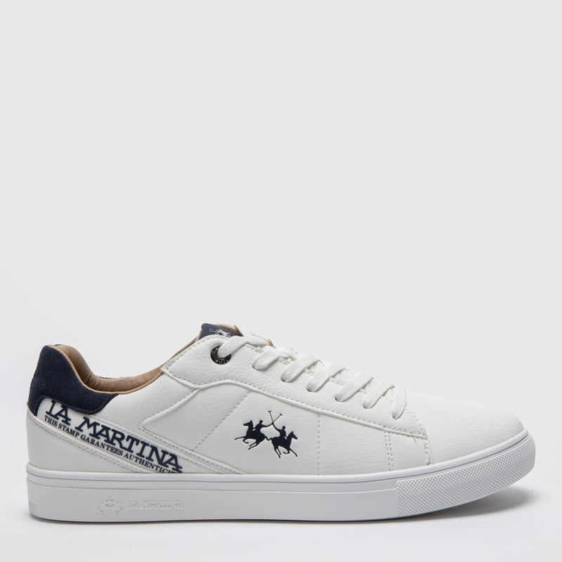 Zapatillas La Martina Mixed Suede Hombre Marrones De Zapatillas