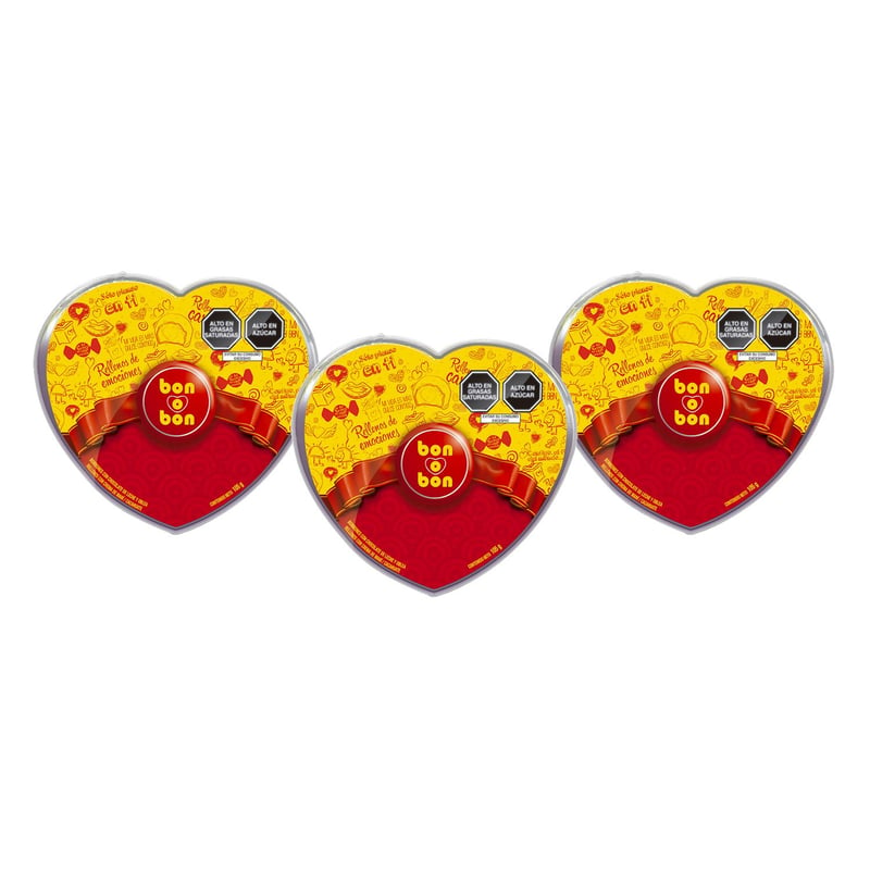 ARCOR - Corazon mini Bon O Bon x 3 unidades