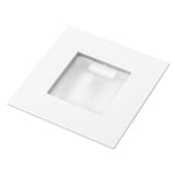 Embutido de techo uno luz master ii vidrio y blanco g4 12v