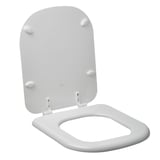 Tapa y asiento para inodoro rectangular de MDF blanco