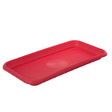 Plato para macetas de plástico rojo