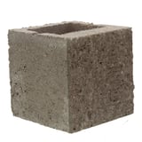 Bloque de hormigón semi piedra para muro 20 cm mitad frente