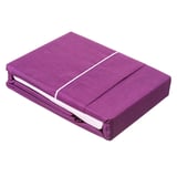 Juego de sábana 1 plaza y media 144 hilos violeta