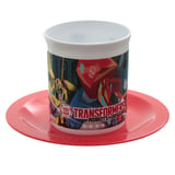 Set taza con plato Transformers