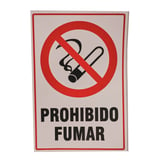 Calco prohibido fumar 10 x 15 cm