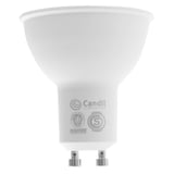 Lámpara dicroica LED GU 10 7 w cálida ángulo abierto