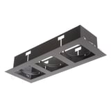 Spot de embutir móvil 3 luces AR111 Negro