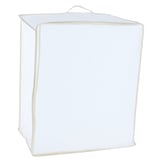 Caja organizadora de tela 50 x 60 x 35 cm blanca