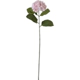 Flor artificial vara hydrangea rosa 76 cm