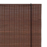 Cortina enrollable bambú café bi 160 x 165 cm