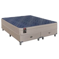 Sommier y colchón MCB 115 Super King de resortes 200 x 200 x 59 cm