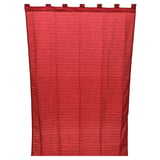 Cortina de tela traslúcida gros roja 210 x 140 cm