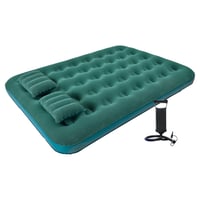 Colchón inflable de 2 plazas con 2 almohadas e inflador