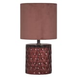 Lámpara de mesa Trend vidrio 1 luz E27 rosa