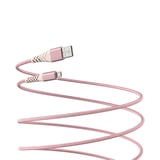 Cable USB-A micro 3 m rosa dorado