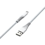 Cable USB-A tipo-C 3 m plateado