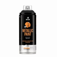 Tinta Spray Mtn Pro Pintura Metálica Preto 400ml Montana Colors