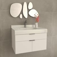 Gabinete Para Banheiro Zoe 60 em MDF Branco 45x40x60cm 3M