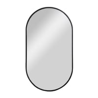 Espelho Minimalista Capsula 40x70cm Preto Evolux