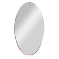 Espelho Minimalista Oval 40x70cm Cobre Evolux