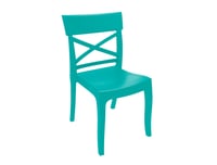 Cadeira Terraza em Resina cor Turquesa Just Home Collection