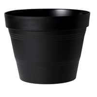 VASO VENEZA 25 X 20 CM, PRETO, .