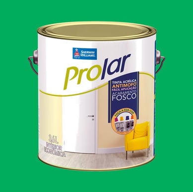 Prolar Tinta Acrlica Verde Tropical 3,6 Litros