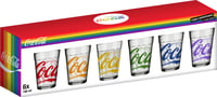 Jogo Copo Americano Pride 6 peças Coca-Cola 190ml Nadir