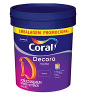 Tinta Coral Decora Acrílica Premium Fosco Branco 20 Litros