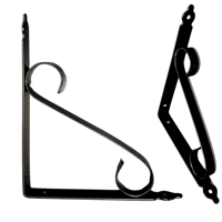 Mão Francesa Colonial 30cm Preto Utilfer Zamar