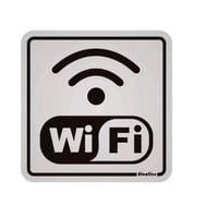 Placa Alumínio Internet Wi Fi 12x12