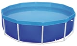 Piscina Estrutural Redonda de 4.500 Litros Azul para 5 Pessoas