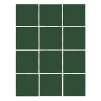 Revestimento Colonial 10x10cm Caixa 1,95m² Telado Verde