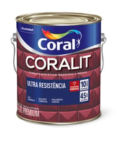 Esmalte Sintético Acetinado Branco Gelo 3,6L Coralit Premium para Madeiras e Metais