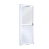 Porta de Abrir Mista Vidro Mini Boreal, Branco, Esquerda, 215x86x6,5cm