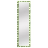 Espelho de Vidro Moldura de Bolinhas,Verde