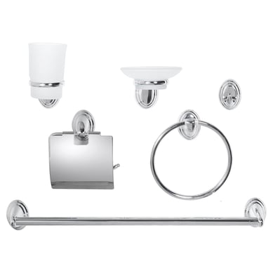 Conjunto de Accesrios com 6 Peas Turin Cromado Sensi D'acqua