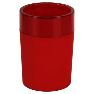 Porta Escova Plstico Vermelho Just Home Collection