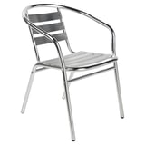 Cadeira Slat Alumínio Prata
