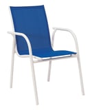 Cadeira Sling  Pet/PVC Az/Br Marrom