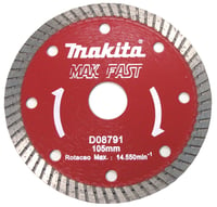 Disco Diamantado Mak-Fast Turbo D-08791, Prata
