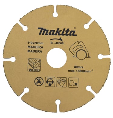 Disco para Madeira B-40668 Makita 110mm Dourado