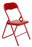 Cadeira Dobrável Brilhante Vermelho