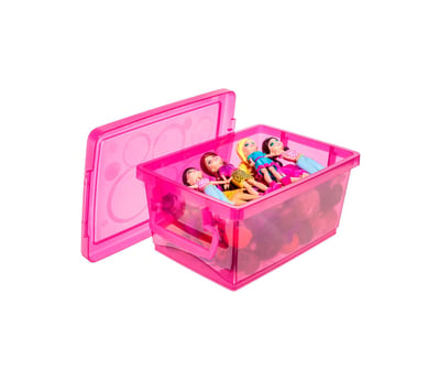 Mini Organizador com Trava Pink 1.5L 14x9x20