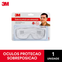 Óculos de Segurança Sobreposição Transparente 3M