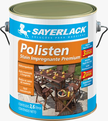 Verniz Stain Polisten Eco 3,6L Imbuia Acqua Sayerlack